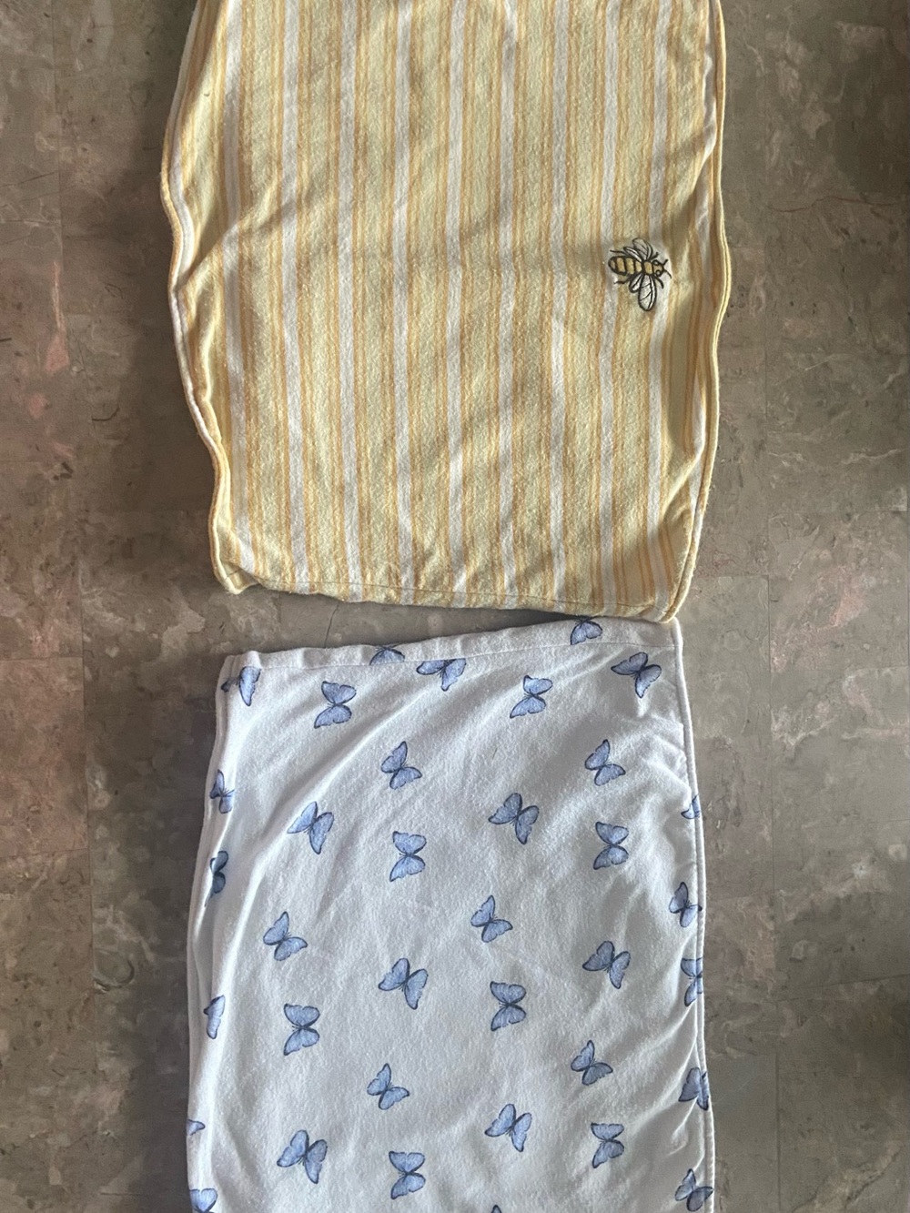 Hollister Yellow Stripe Tube Top with Bee Patch